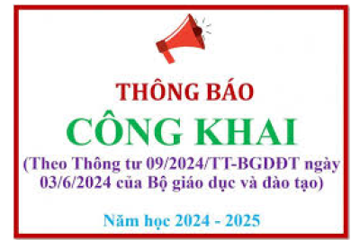 Công khai Thông báo công khai kết quả xây dựng cơ sở giáo dục đạt chuẩn quốc gia đạt được qua các mốc thời gian và kết quả kiểm định chất lượng giáo dục